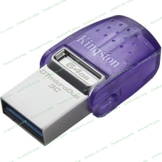 Флешка USB Kingston DataTraveler microDuo 3C (DTDUO3CG3/64Gb), 64Gb, USB 3.2 Gen 1/Type-C, R/W 200/15, фиолетовый