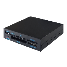 Кард-ридер Gembird FDI2-ALLIN1-03-B/черный/TF/SD/MS/CF/XD SDHC/USB 3.0/пластик