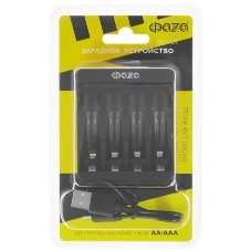 Устройство зарядное B-95USB Ni-Cd/Ni-MH (4хAA/4хAAA/1х9В) индикатор зарядки питание от USB кабель MicroUSB-USB в комплекте ФАZА 5038899