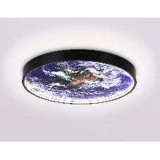 Настенно-потолочный светодиодный светильник Ambrella light FW11131 BK черный 15W LED 3000-6400K D240*38