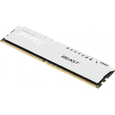 Оперативная память Kingston Fury Beast, DDR5, 16Gb (1x16GB), 6000MHz, CL30, DIMM, с радиатором, белый