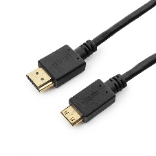 Кабель HDMI-miniHDMI Cablexpert CC-HDMI4C-10, 19M/19M, v2.0, медь, позол.разъемы, экран, 3.0м, черный, пакет