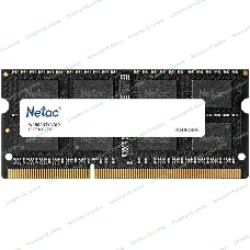 Оперативная память NETAC Basic, DDR3L, 4GB (1x4GB), 1600MHz, CL11, SO-DIMM