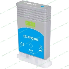 Картридж струйный Cactus CS-PFI030C PFI-030C голубой (55мл) для Canon imagePROGRAF TA-20/30