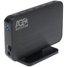Внешний корпус для HDD AgeStar 3UB3A8-6G SATA II пластик/алюминий черный 3.5