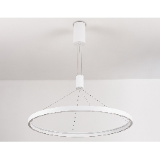 Подвесной светодиодный светильник Ambrella light FL5855 WH белый 40W 3000K/4200K/6400K D800*860 (без ПДУ)