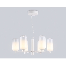 Подвесной светодиодный светильник Ambrella light LH11107/6 WH/FR белый/белый матовый 24W 3000K D630*280