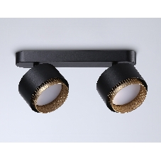 Светильник Ambrella light TN71288/2 BK/GD черный/золото GX53/2 max 12W 270*95*137
