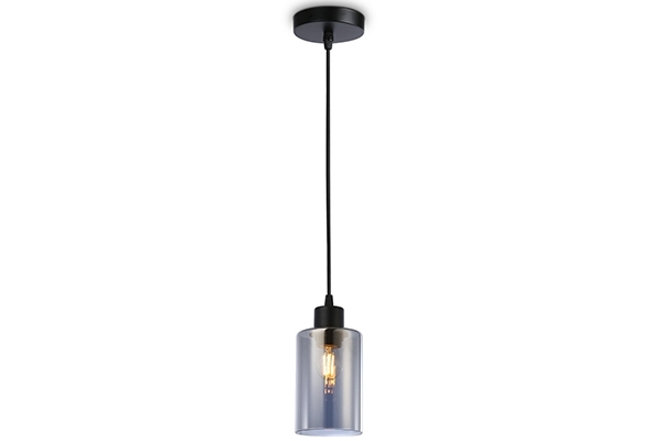 Светильник Ambrella light TR3695 BK/SM черный/дымчатый E27 max 40W D100*1000