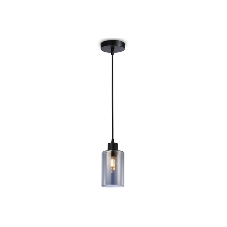 Светильник Ambrella light TR3695 BK/SM черный/дымчатый E27 max 40W D100*1000