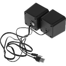 Акустическая система 2.0 Defender #1 SPK 22 черный, 5 Вт, питание от USB