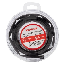 Трубка термоусаживаемая Rexant 5,0/2,5 мм черная, ролик 2,44 м