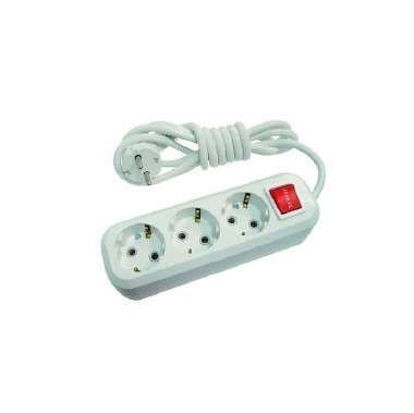 Удлинитель 3х2 м с заземл. с выкл. 16А IP20 Makel MGP212