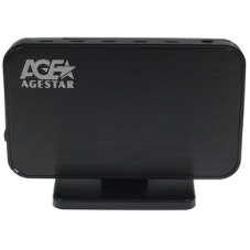 Внешний корпус для HDD AgeStar 3UB3A8-6G SATA II пластик/алюминий черный 3.5