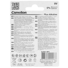 Элемент питания Camelion (1655) 6LR61 PLUS ALKALINE BL-1 (6LR61-BP1 9В)