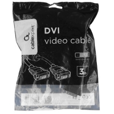 Кабель DVI-D dual link Cablexpert CC-DVI2L-BK-10, 25M/25M, 3.0м, CCS, черный, экран, феррит.кольца, пакет