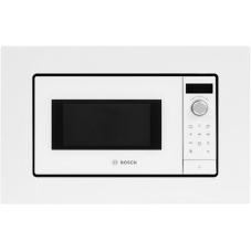 Встраиваемая микроволновая печь Bosch BFL623MW3 Serie 2, белый, 20 л, 800 Вт, переключатели - поворотный механизм/сенсор