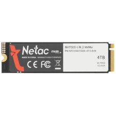 Накопитель SSD Netac NV7000-T, 4Tb, M.2 2280, PCIe 4.0 x4, NVMe, R/W 7300/6700, с радиатором
