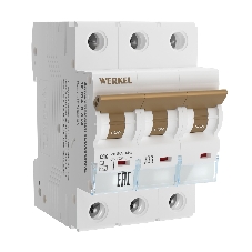 Автоматический выключатель Werkel 3P 16 A C 6 kА W903P166