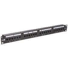 Патч-панель 1U кат.6 UTP, 24 порта (IDC Dual) ITK