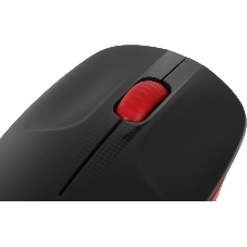 Мышь беспроводная Logitech M190 черный/красный, 1000 dpi, радиоканал, USB, кнопки - 3