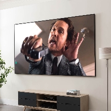 Экран Cinema S'OK 16:9 100' настенно-потолочный, на раме, 221x125 см, рама черный бархат, полотно белый ПВХ
