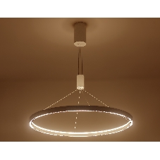 Подвесной светодиодный светильник Ambrella light FL5855 WH белый 40W 3000K/4200K/6400K D800*860 (без ПДУ)