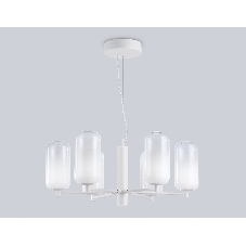Подвесной светодиодный светильник Ambrella light LH11107/6 WH/FR белый/белый матовый 24W 3000K D630*280