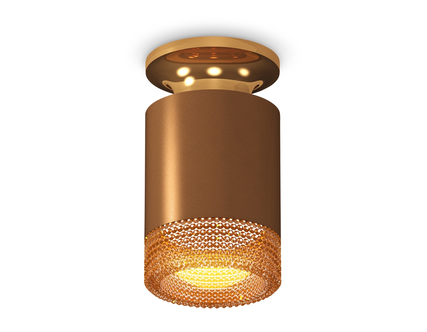 Светильник Ambrella Light XS6304131 SCF/PYG/CF кофе песок/золото желтое полированное/кофе MR16 GU5.3 (N6905, C6304, N6154)