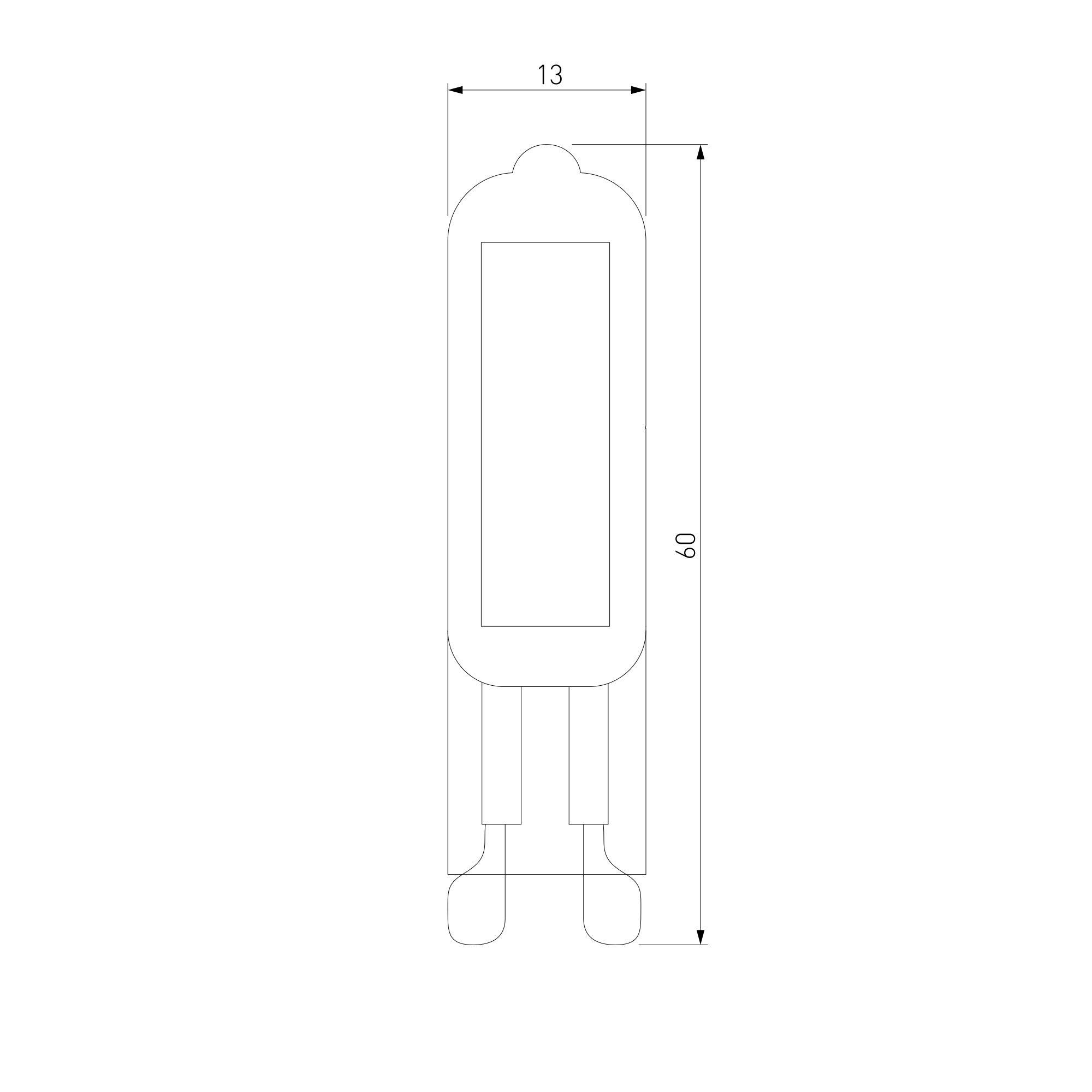 BLG916 / Светодиодная лампа G9 LED 5W 220V 6500K