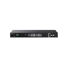 Коммутатор Tenda TEG1120P-16-150W, 16×1 Гбит/с PoE + 2×1 Гбит/с Uplink + 2×1 Гбит/с SFP, неуправляемый
