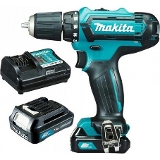 Дрель-шуруповерт Makita DF333DWYE, 12 В, 1.5 Ач, 30 Нм, щеточный
