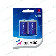 Батарейка солевая Космос R14, 2xBL