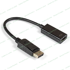 Кабель-переходник ExeGate EX284921RUS DisplayPort-HDMI ExeGate EX-DPM-HDMIF-0.15 (20M/19F, 0,15м)