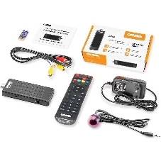 Приставка для цифрового ТВ Cadena CDT-2311 MINI черный, DVB-T2, DVB-T, HDMI, USB 2.0