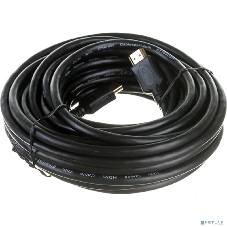 Кабель HDMI Cablexpert CC-HDMI4L-10M, 10м, v2.0, 19M/19M, серия Light, черный, позол.разъемы, экран, пакет