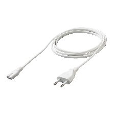 Кабель питания Cablexpert PC-184W-VDE-1.8М CEE 7/16-C7, 2x0.75мм2, 2.5А, VDE, 1.8м, белый, пакет