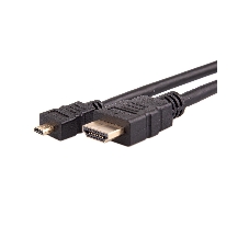 Кабель VCOM/TELECOM HDMI-19M -- MicroHDMI-19M ver 2.0+3D/Ethernet,1m Telecom TCG206-1M