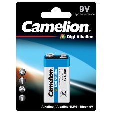 Элемент питания Camelion (1655) 6LR61 PLUS ALKALINE BL-1 (6LR61-BP1 9В)