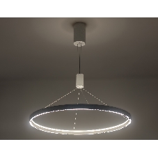 Подвесной светодиодный светильник Ambrella light FL5855 WH белый 40W 3000K/4200K/6400K D800*860 (без ПДУ)