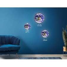 Настенно-потолочный светодиодный светильник Ambrella light FW11131 BK черный 15W LED 3000-6400K D240*38