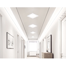 Светильник Ambrella light TN52341 SWH/GWH белый песок/белый глянец GX53 max 12W 115*115*25