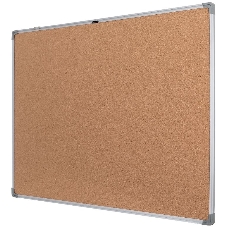 Доска пробковая Deli E39054 пробка 90x120 см, алюминиевая рама