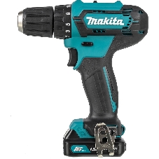 Дрель-шуруповерт Makita DF333DWYE, 12 В, 1.5 Ач, 30 Нм, щеточный
