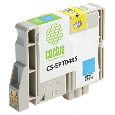Картридж струйный Cactus CS-EPT0485 светло-голубой (14,4 мл) для Epson Stylus Photo R200/R220/R300/R320/R340/RX500/RX600/RX620/RX640