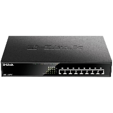 Коммутатор D-Link DGS-1008MP/B1A, 8×1 Гбит/с, неуправляемый