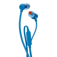 Проводные наушники JBL Tune 110 синий, внутриканальные, Jack 3.5 мм
