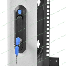 Шкаф коммутационный ЦМО (ШРН-6.500) напольный 6U 600x500 мм пер. дв. стекл 200 кг серый 470 мм 180 град.