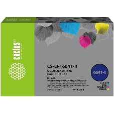 Чернила Cactus CS-EPT6644 желтый, 100 мл, для Epson L100/L110/L120/L132/L200/L210/L222/L300/L312/L350/L355/L362/L366/L456/L550/L555/L566/L1300