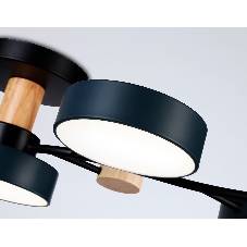 Светильник Ambrella light FL4835/5 BK черный 3000K-6400K 70W 830*400*160 (ПДУ ИК)
